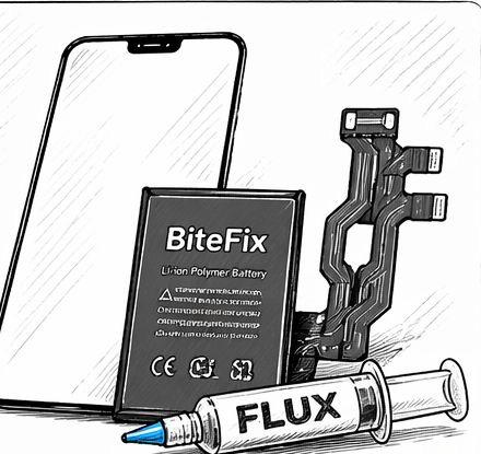 Pantallas, baterías, flex y flux