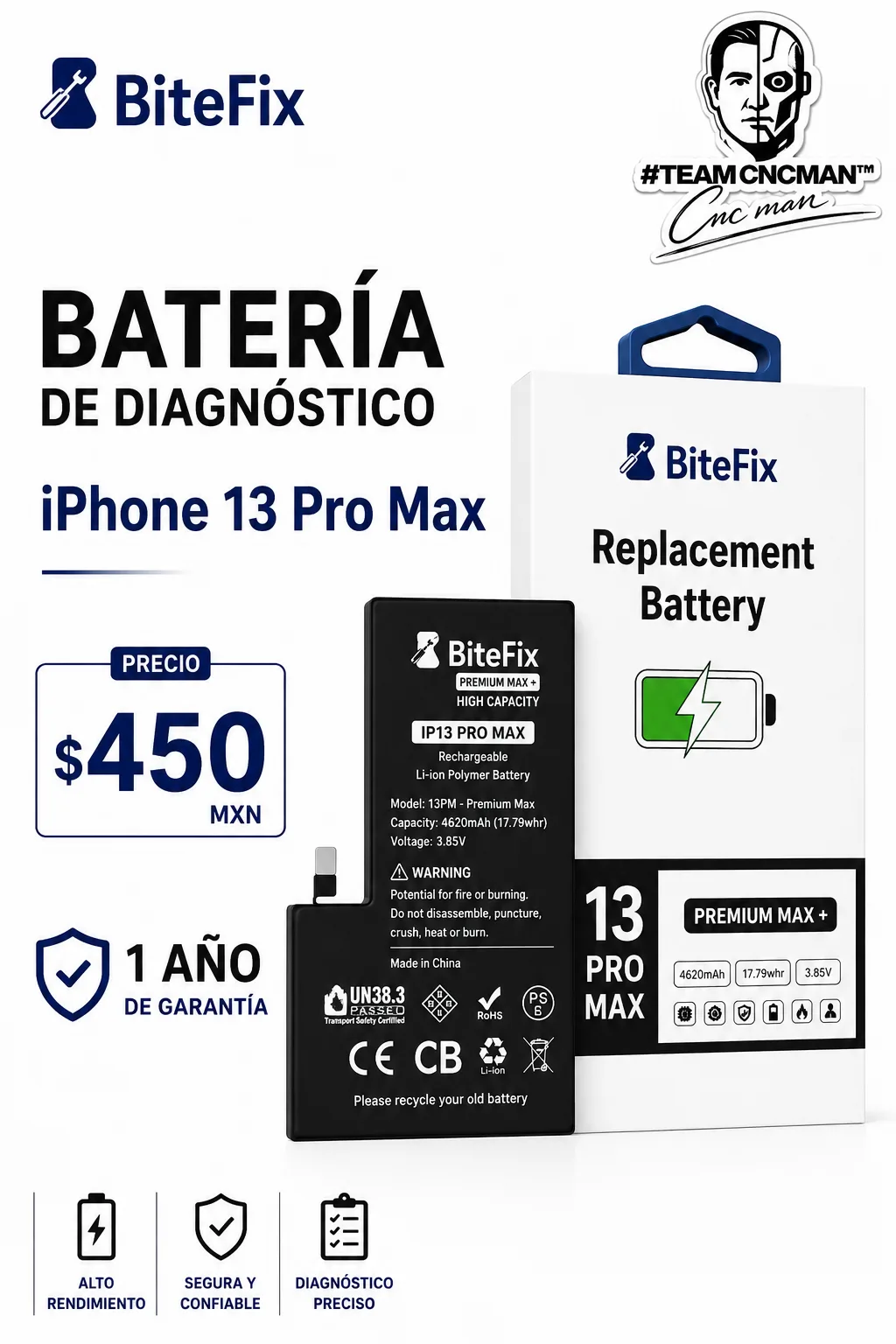Bateria Diagnostico iPhone 13 Pro Max