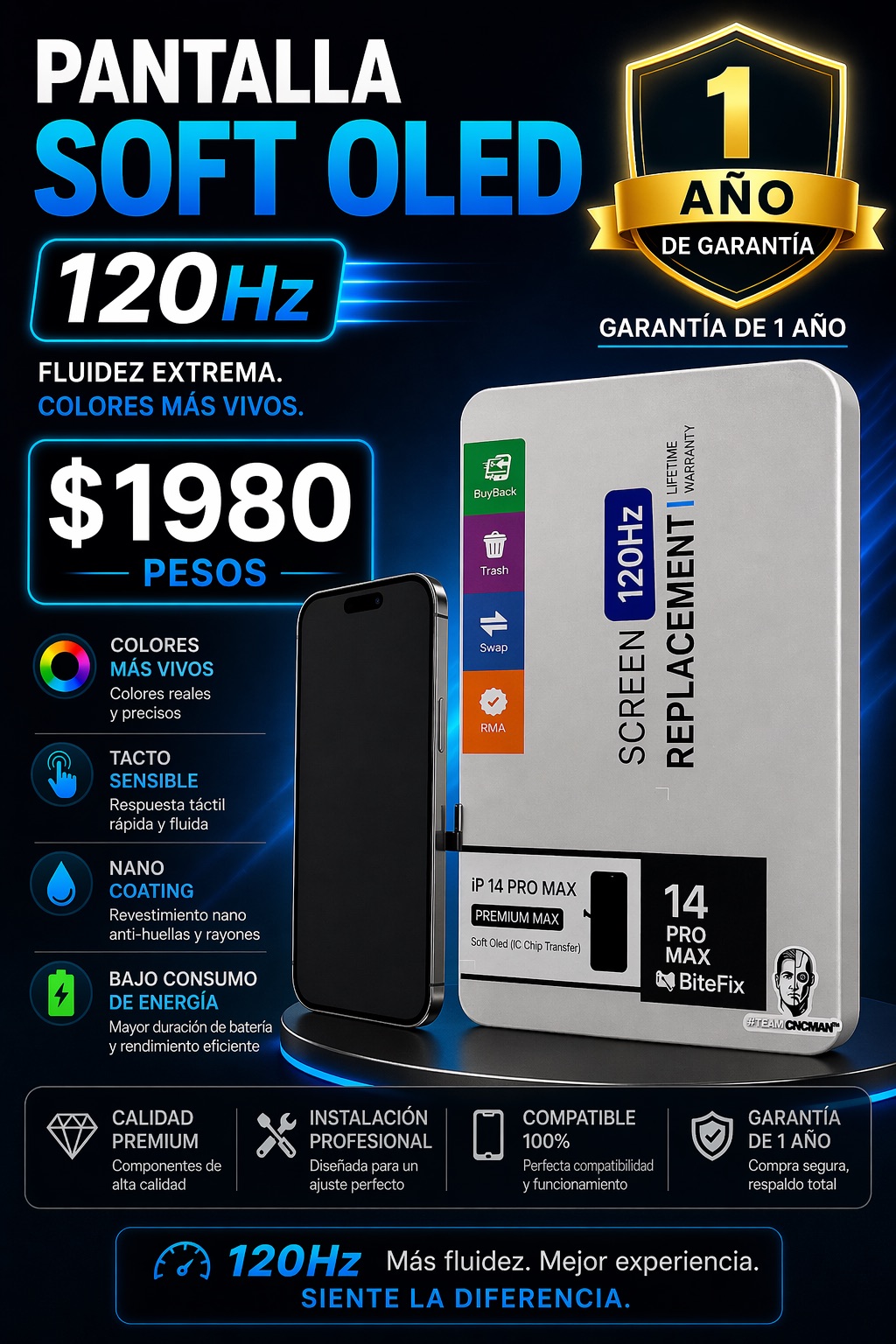 Pantalla iPhone 14 Pro Max